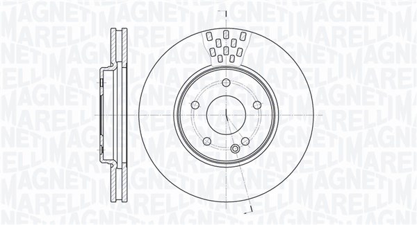 MAGNETI MARELLI Első féktárcsa MBD0404_MM