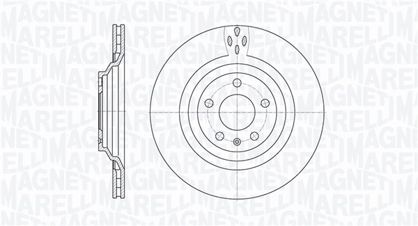 MAGNETI MARELLI Hátsó féktárcsa MBD0418_MM