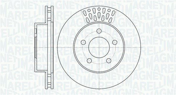 MAGNETI MARELLI Első féktárcsa MBD0422_MM