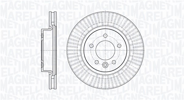 MAGNETI MARELLI Első féktárcsa MBD0424_MM