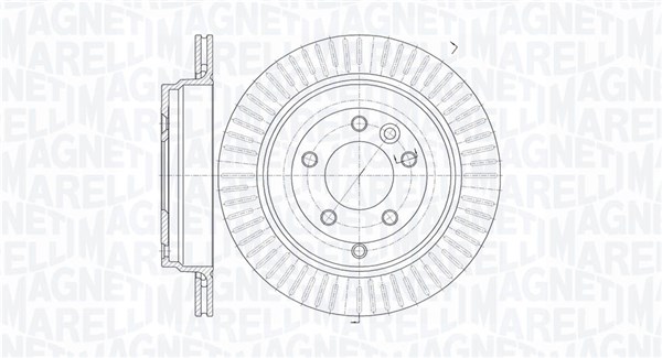 MAGNETI MARELLI Hátsó féktárcsa MBD0426_MM