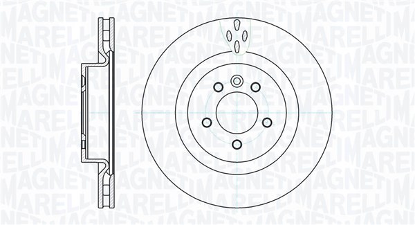 MAGNETI MARELLI Első féktárcsa MBD0430_MM