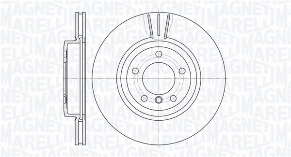 MAGNETI MARELLI Első féktárcsa MBD0434_MM