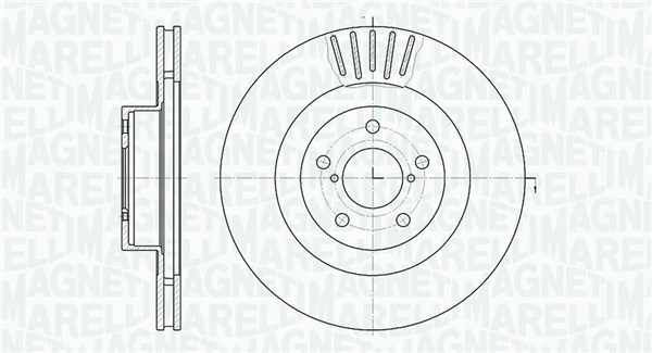 MAGNETI MARELLI Első féktárcsa MBD0436_MM