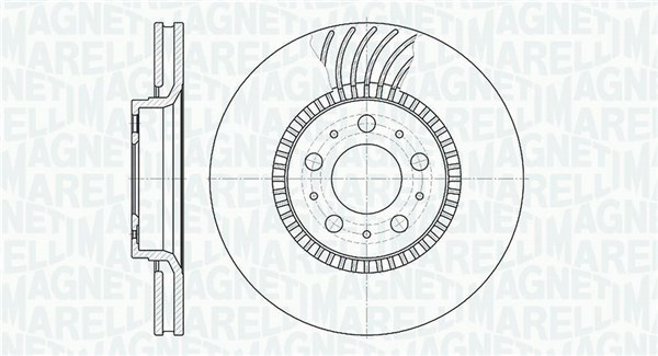 MAGNETI MARELLI Első féktárcsa MBD0438_MM