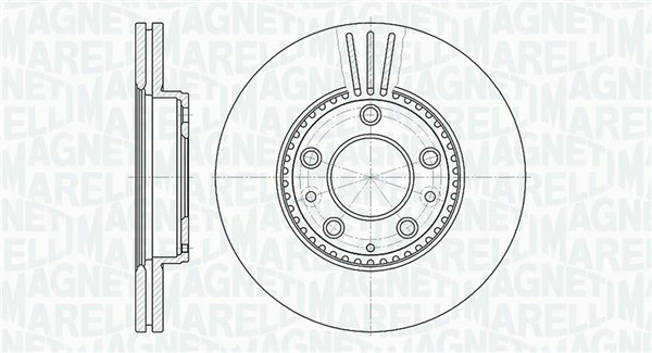 MAGNETI MARELLI Első féktárcsa MBD0440_MM