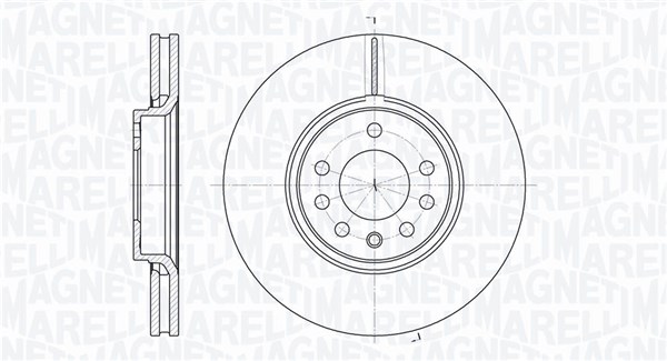 MAGNETI MARELLI Féktárcsa, mind MBD0442_MM