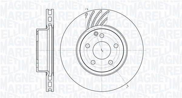 MAGNETI MARELLI Első féktárcsa MBD0452_MM