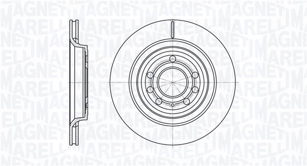 MAGNETI MARELLI Hátsó féktárcsa MBD0456_MM