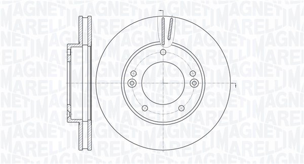 MAGNETI MARELLI Első féktárcsa MBD0462_MM