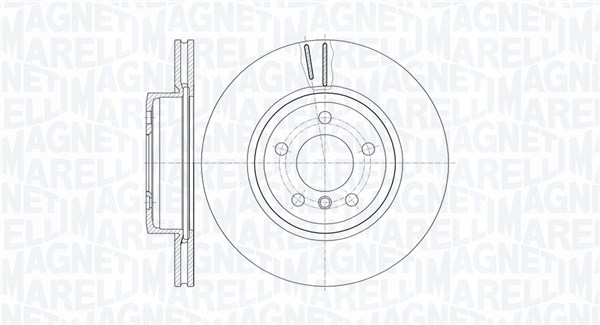 MAGNETI MARELLI Első féktárcsa MBD0468_MM