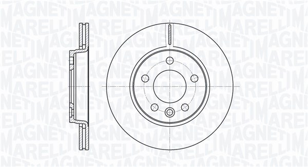 MAGNETI MARELLI Hátsó féktárcsa MBD0470_MM