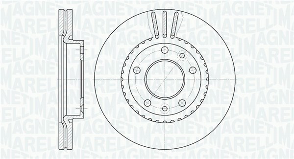 MAGNETI MARELLI Első féktárcsa MBD0474_MM