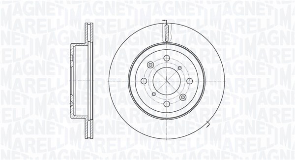 MAGNETI MARELLI Első féktárcsa MBD0476_MM