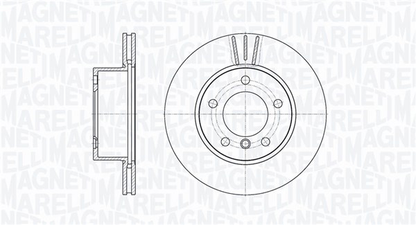 MAGNETI MARELLI Első féktárcsa MBD0478_MM