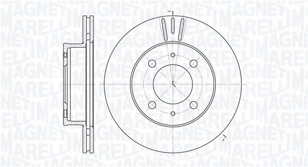 MAGNETI MARELLI Féktárcsa, mind MBD0480_MM