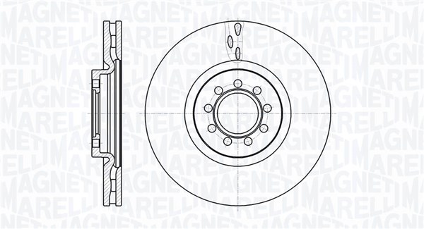 MAGNETI MARELLI Első féktárcsa MBD0484_MM