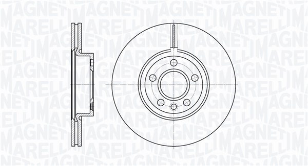 MAGNETI MARELLI Első féktárcsa MBD0490_MM