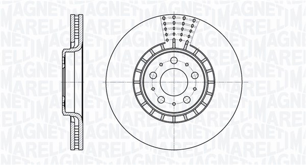 MAGNETI MARELLI Első féktárcsa MBD0498_MM