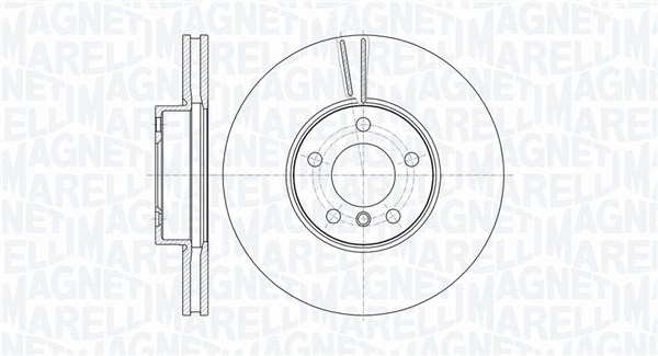 MAGNETI MARELLI Első féktárcsa MBD0500_MM