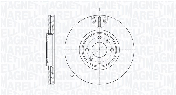 MAGNETI MARELLI Első féktárcsa MBD0502_MM