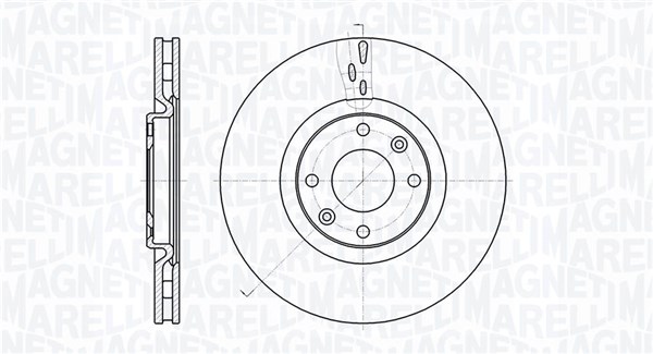 MAGNETI MARELLI Első féktárcsa MBD0508_MM