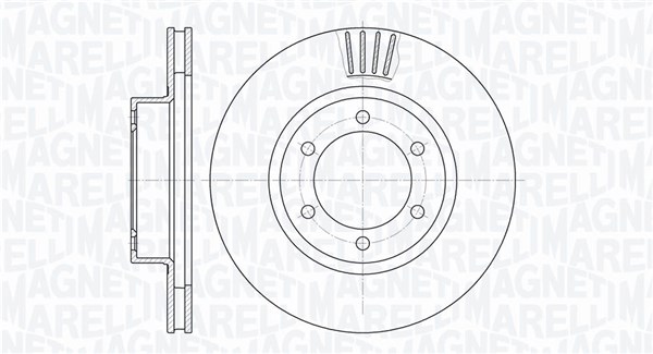 MAGNETI MARELLI Első féktárcsa MBD0510_MM