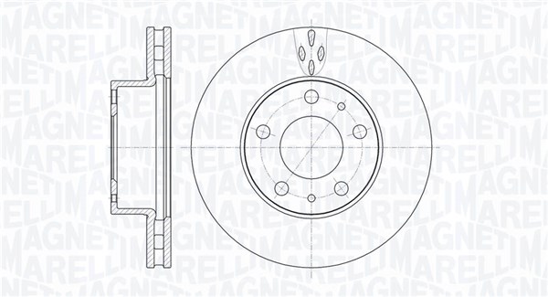 MAGNETI MARELLI Féktárcsa, mind MBD0512_MM