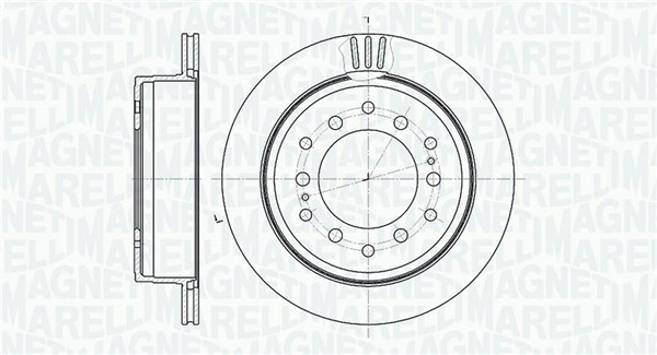 MAGNETI MARELLI Hátsó féktárcsa MBD0520_MM