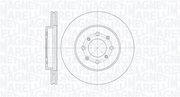 MAGNETI MARELLI Első féktárcsa MBD0522_MM