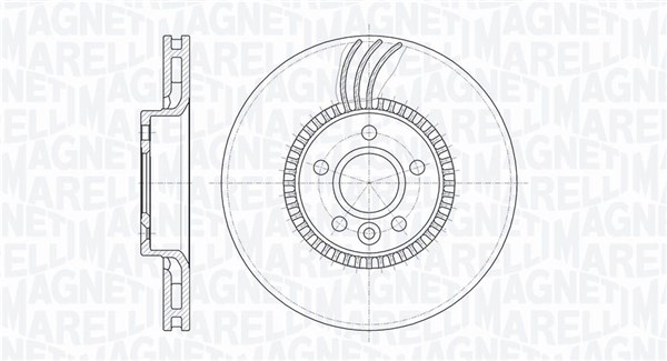 MAGNETI MARELLI Első féktárcsa MBD0528_MM