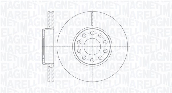 MAGNETI MARELLI Féktárcsa, mind MBD0530_MM