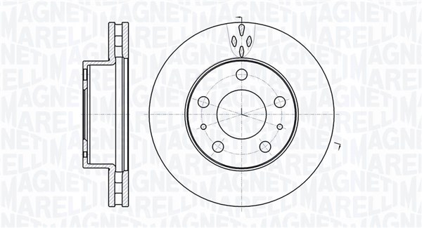 MAGNETI MARELLI Féktárcsa, mind MBD0538_MM