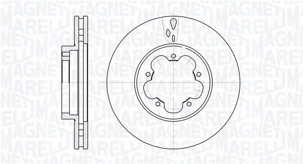 MAGNETI MARELLI Első féktárcsa MBD0540_MM