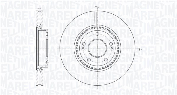 MAGNETI MARELLI Első féktárcsa MBD0546_MM