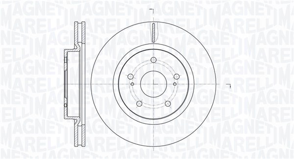 MAGNETI MARELLI Első féktárcsa MBD0548_MM