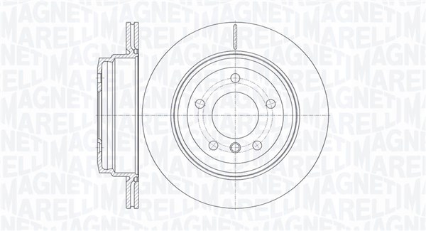 MAGNETI MARELLI Hátsó féktárcsa MBD0556_MM