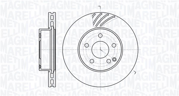 MAGNETI MARELLI Első féktárcsa MBD0558_MM