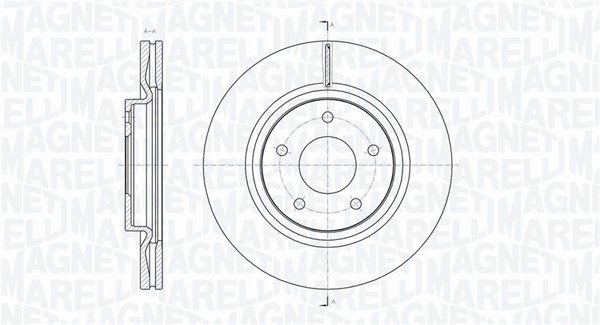 MAGNETI MARELLI Első féktárcsa MBD0566_MM