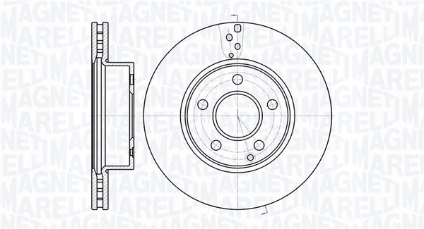 MAGNETI MARELLI Első féktárcsa MBD0572_MM