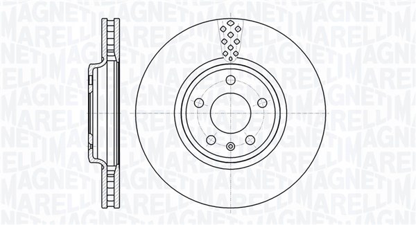 MAGNETI MARELLI Első féktárcsa MBD0576_MM