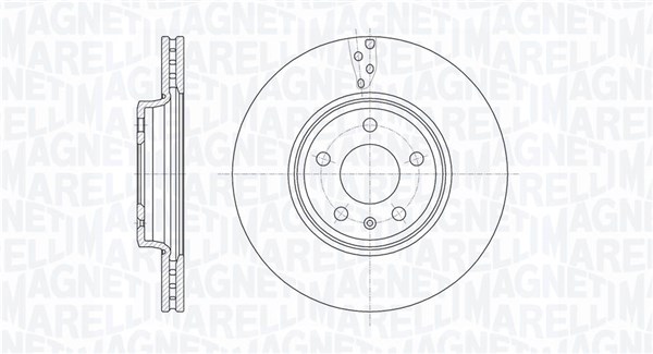 MAGNETI MARELLI Első féktárcsa MBD0580_MM