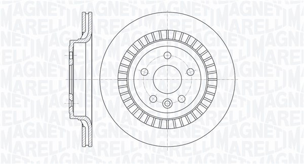 MAGNETI MARELLI Hátsó féktárcsa MBD0596_MM