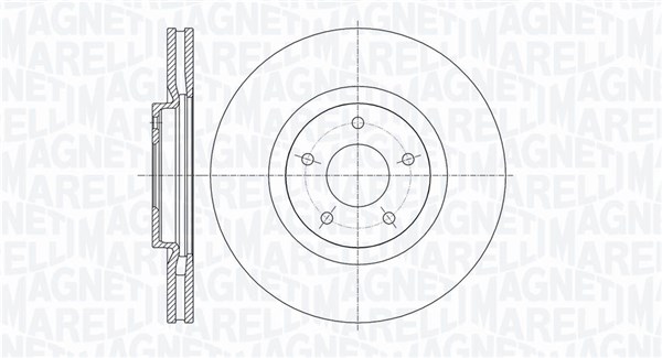 MAGNETI MARELLI Első féktárcsa MBD0608_MM