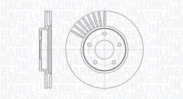 MAGNETI MARELLI Első féktárcsa MBD0618_MM