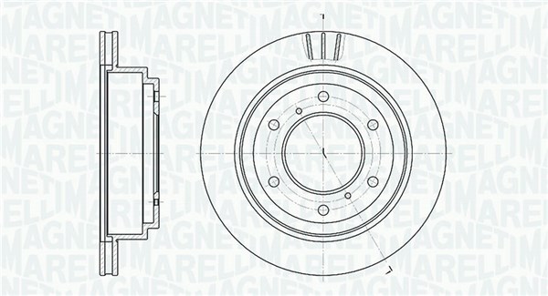 MAGNETI MARELLI Hátsó féktárcsa MBD0642_MM