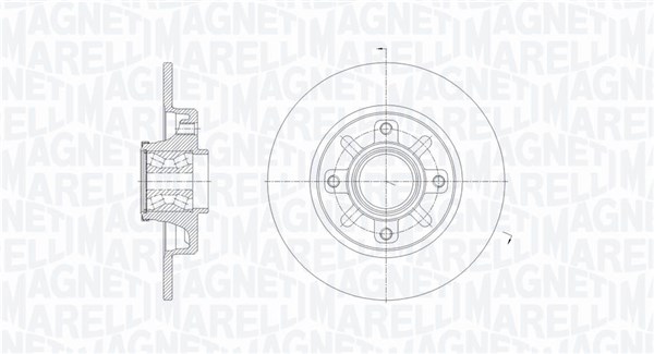 MAGNETI MARELLI Féktárcsa, mind MBD0649_MM