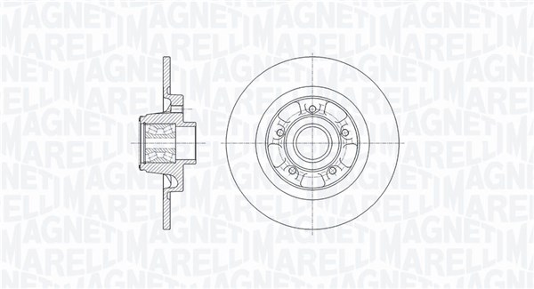 MAGNETI MARELLI Féktárcsa, mind MBD0651_MM