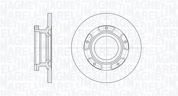 MAGNETI MARELLI Féktárcsa, mind MBD0655_MM