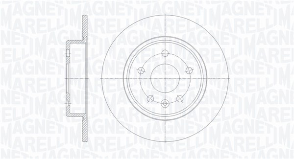 MAGNETI MARELLI Féktárcsa, mind MBD0657_MM